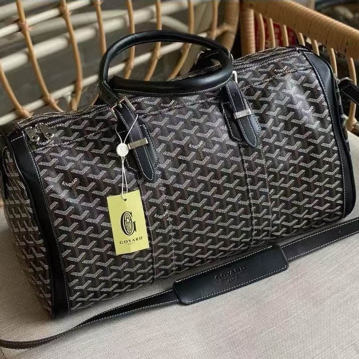 Goyard Boeing 55 Black Duffle Bag-0