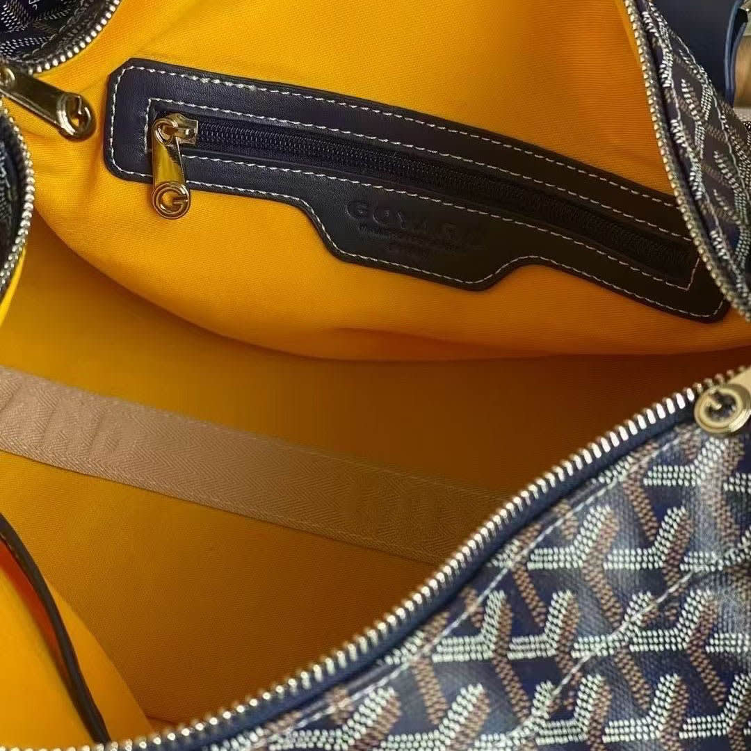Goyard Boeing 55 Blue Duffle Bag-1