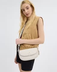 Coach Emmy Saddle Premium White Shoulder Bag-5