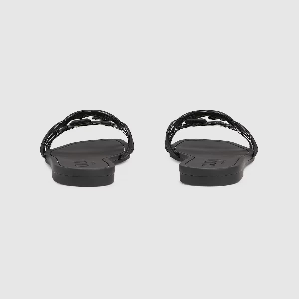 Gucci Black Women's Interlocking G slide sandal-4