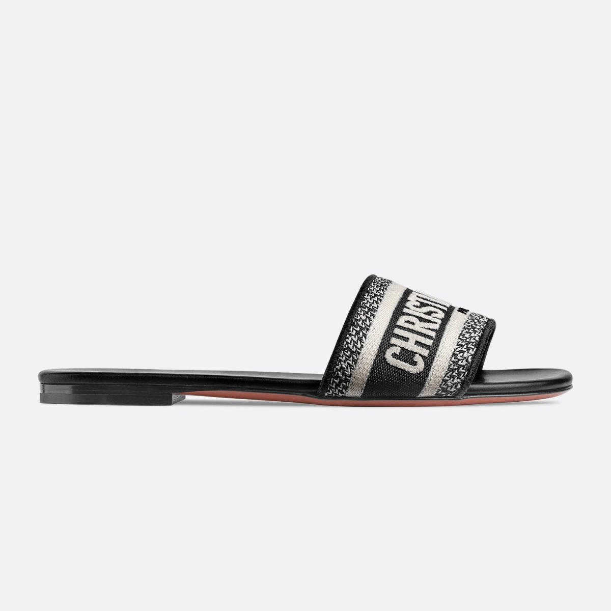 Dior Black Premium Quality Women's Flat Sandals-2