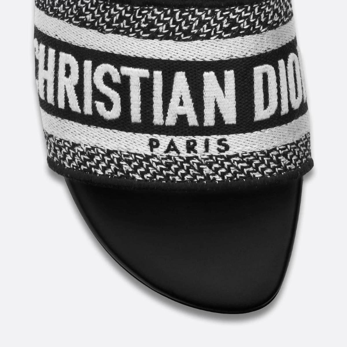 Dior Black Premium Quality Women's Flat Sandals-3