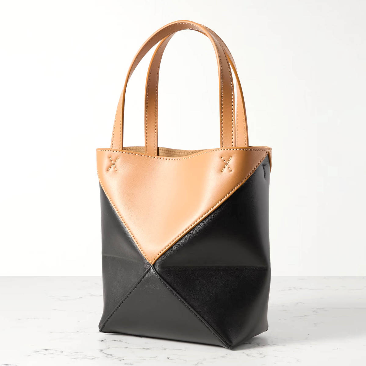 Loewe Puzzle Fold Black Tote Bag-1