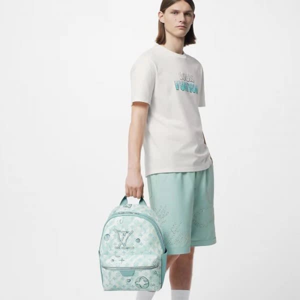 Louis Vuitton Discovery Blue Backpack-4