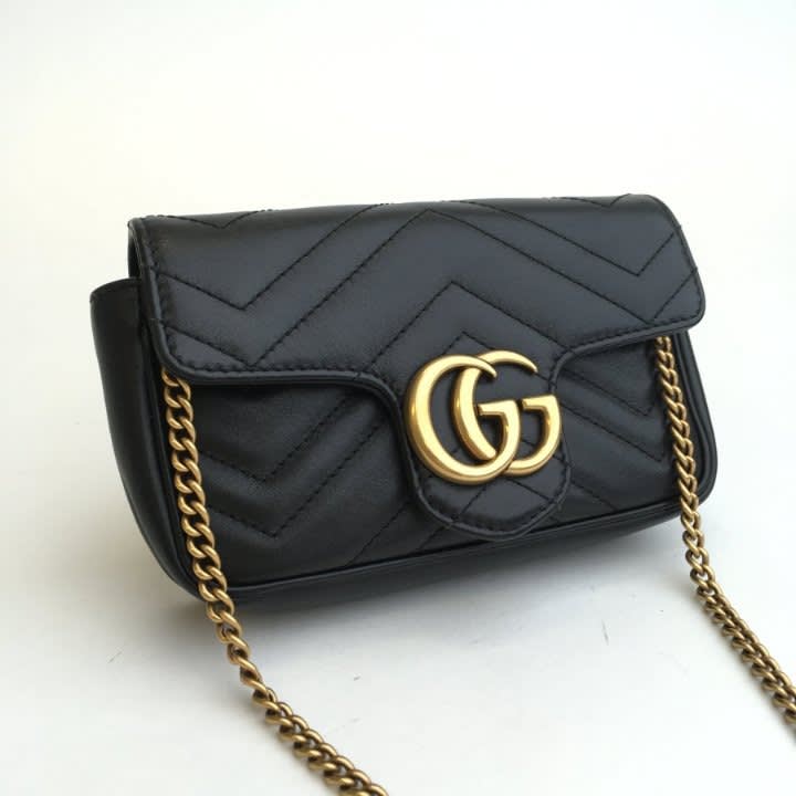 Gucci Black Super Mini Marmont Bag-2