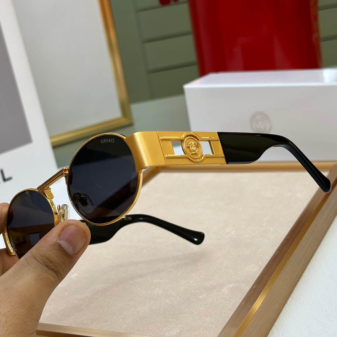 Versace Black Premium Women's Sunglasses-8