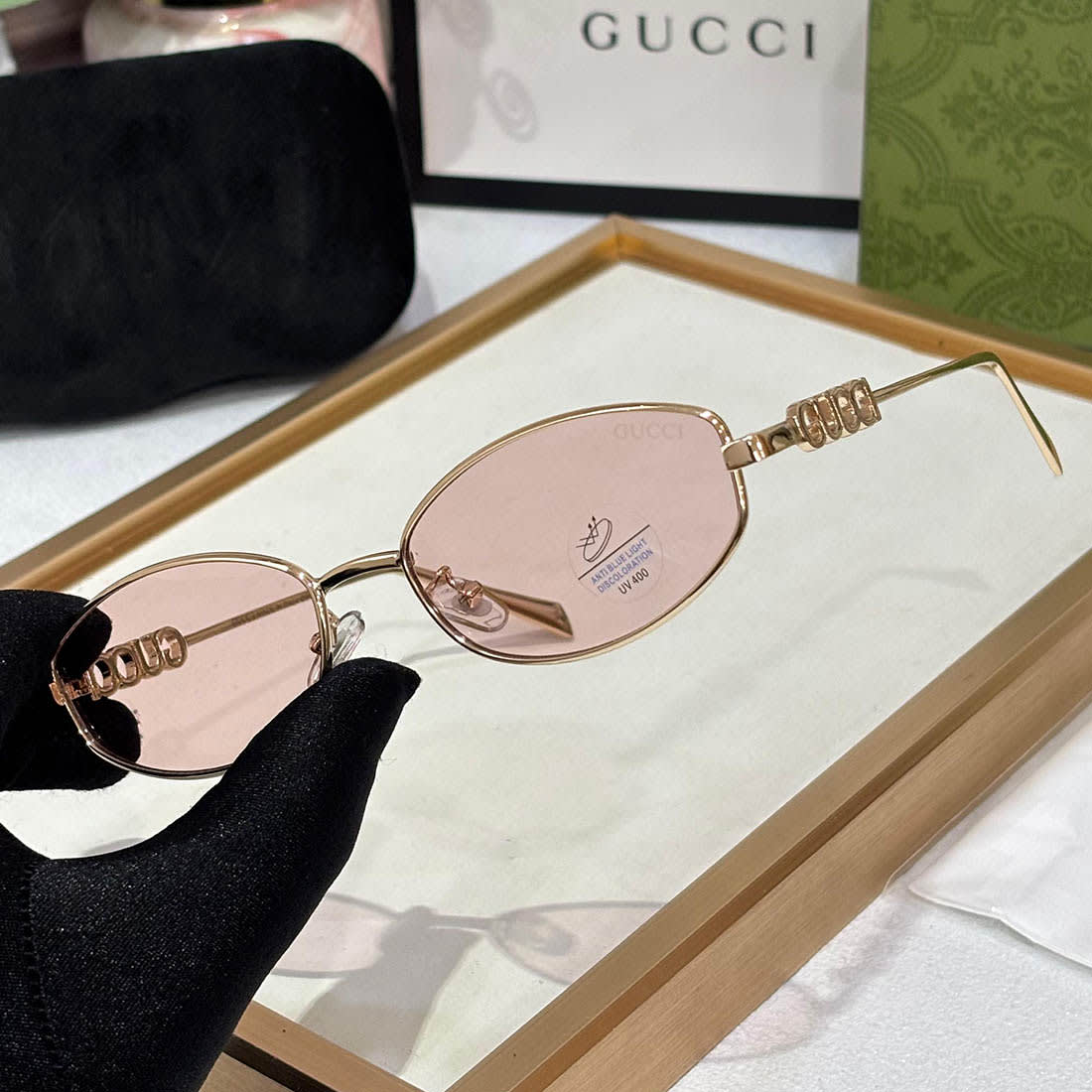 Gucci Pink Premium Women's Sunglasses-1