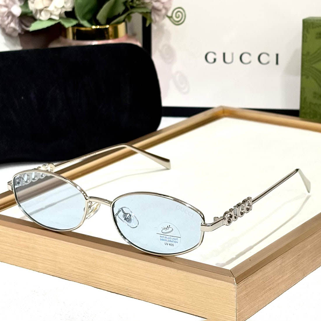 Gucci Blue Premium Women's Sunglasses-0
