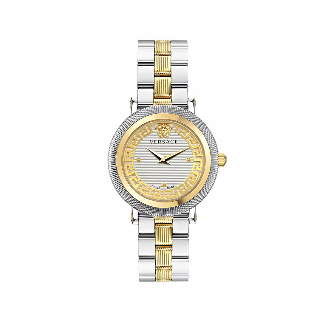 Versace Women Printed Dial and Stainless Steel Straps Analogue Watch VE7F00423-0