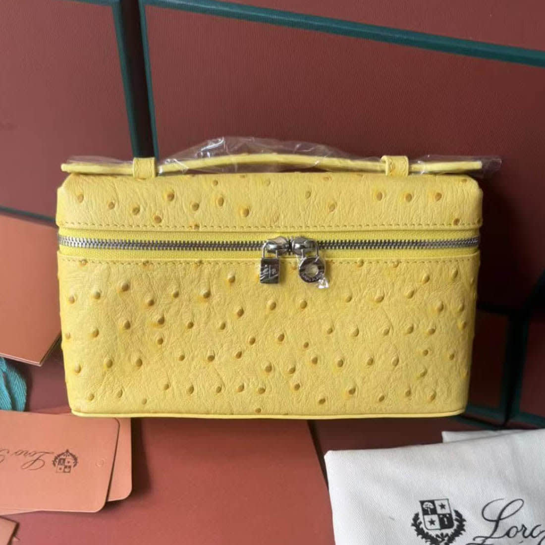 Loro Piana L19 Yellow Pocket Pouch-0