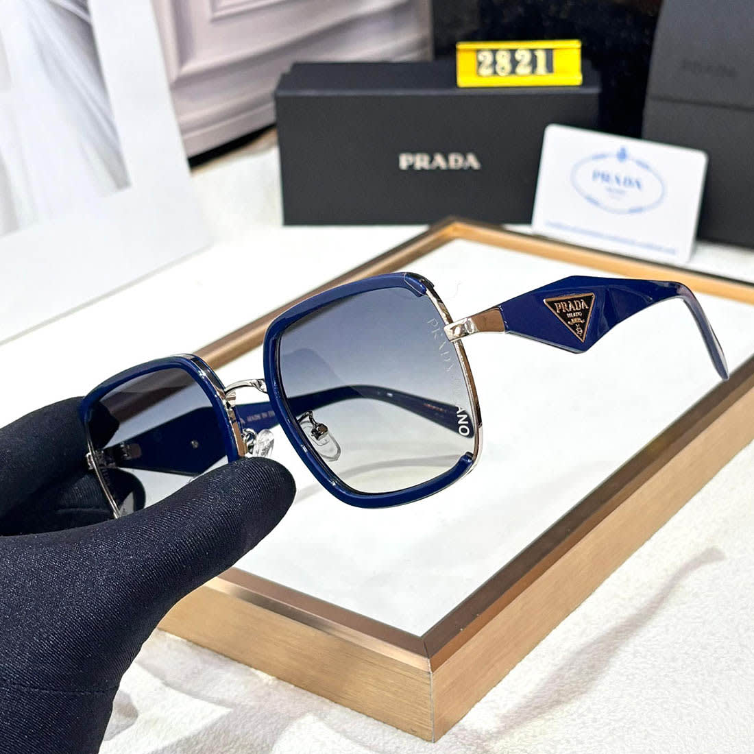 Prada Blue Luxury Sunglasses-1