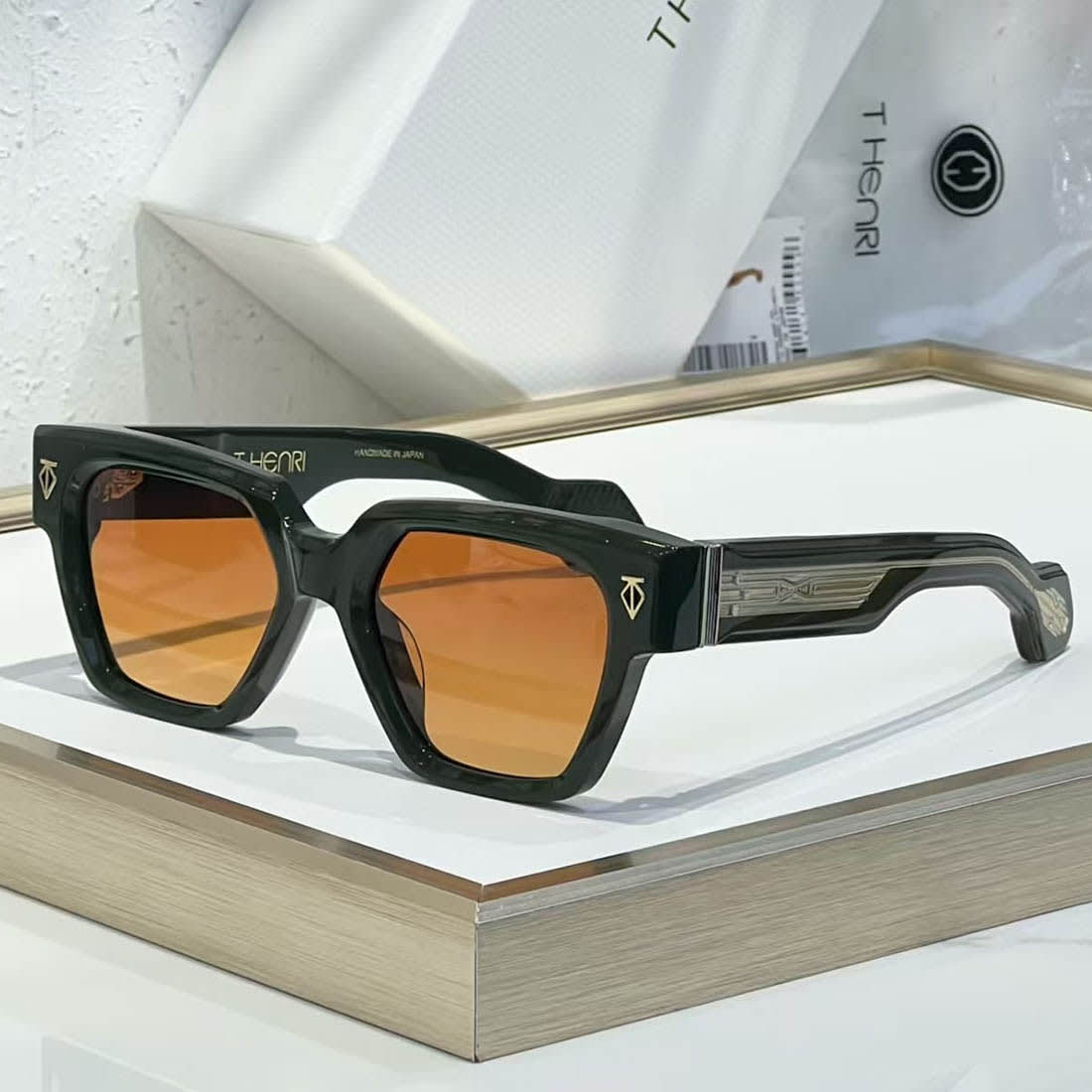 T Henri Black & Brown Luxury Sunglasses-0