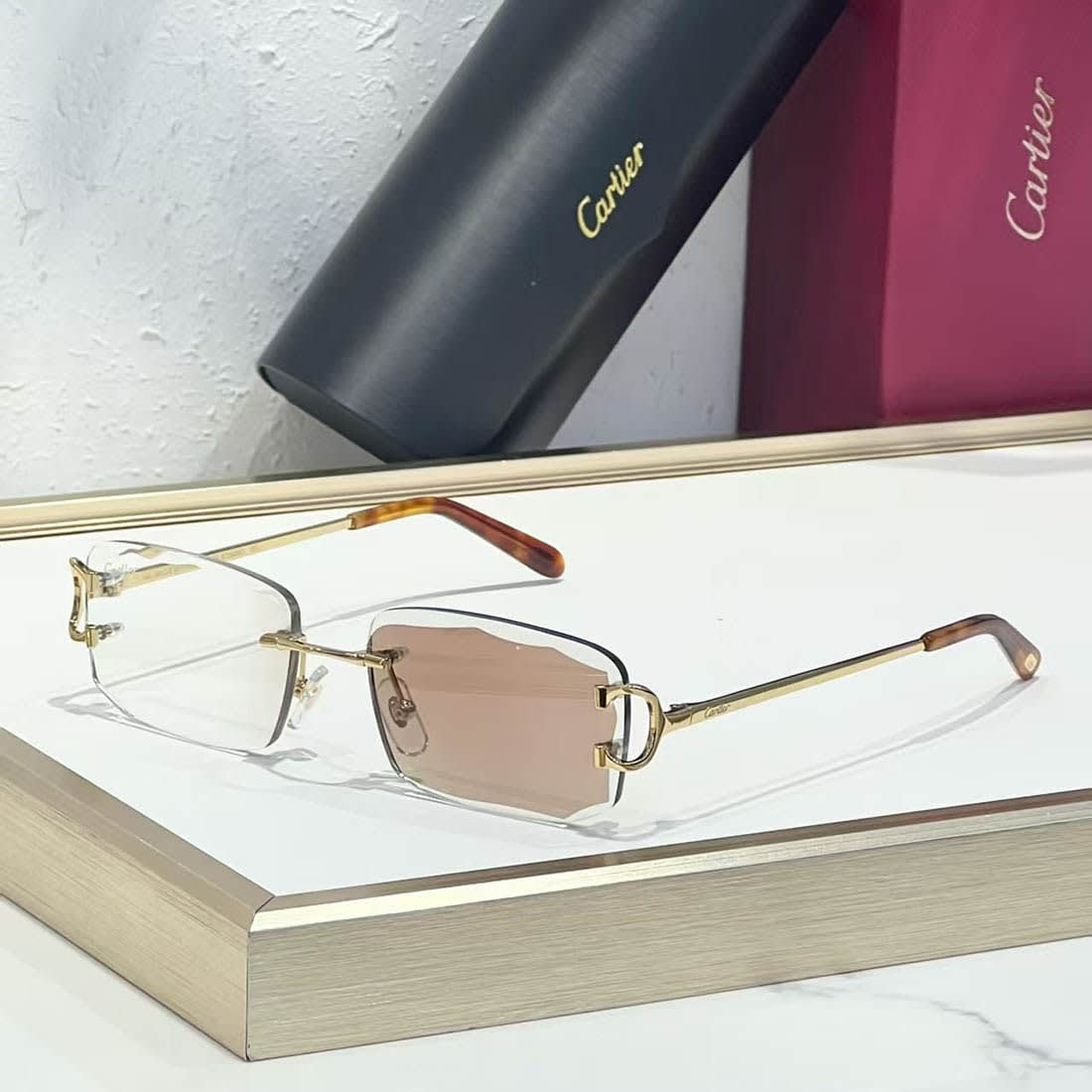 Cartier Brown Luxury Sunglasses-0