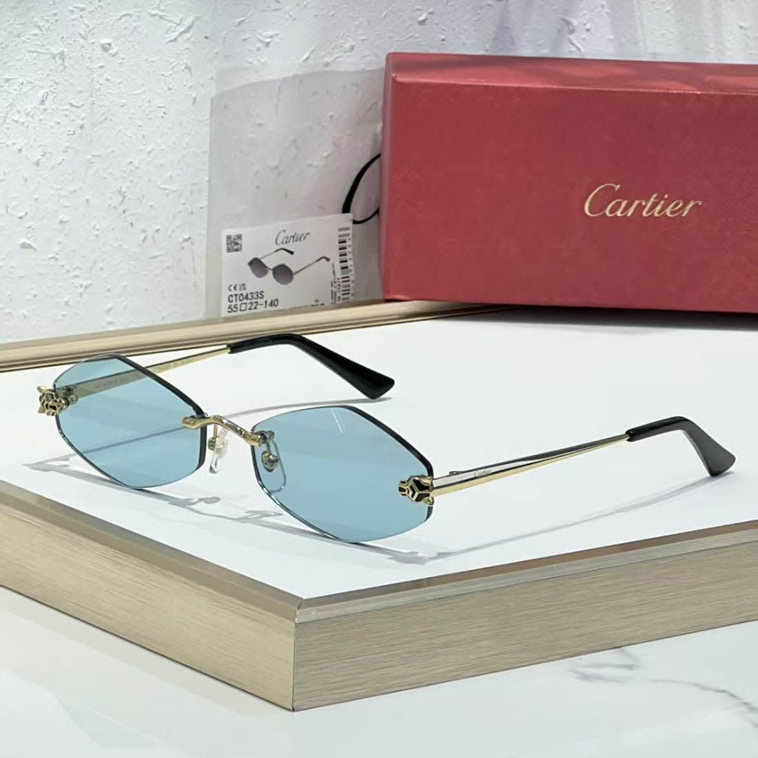 Cartier Blue Luxury Sunglasses-0