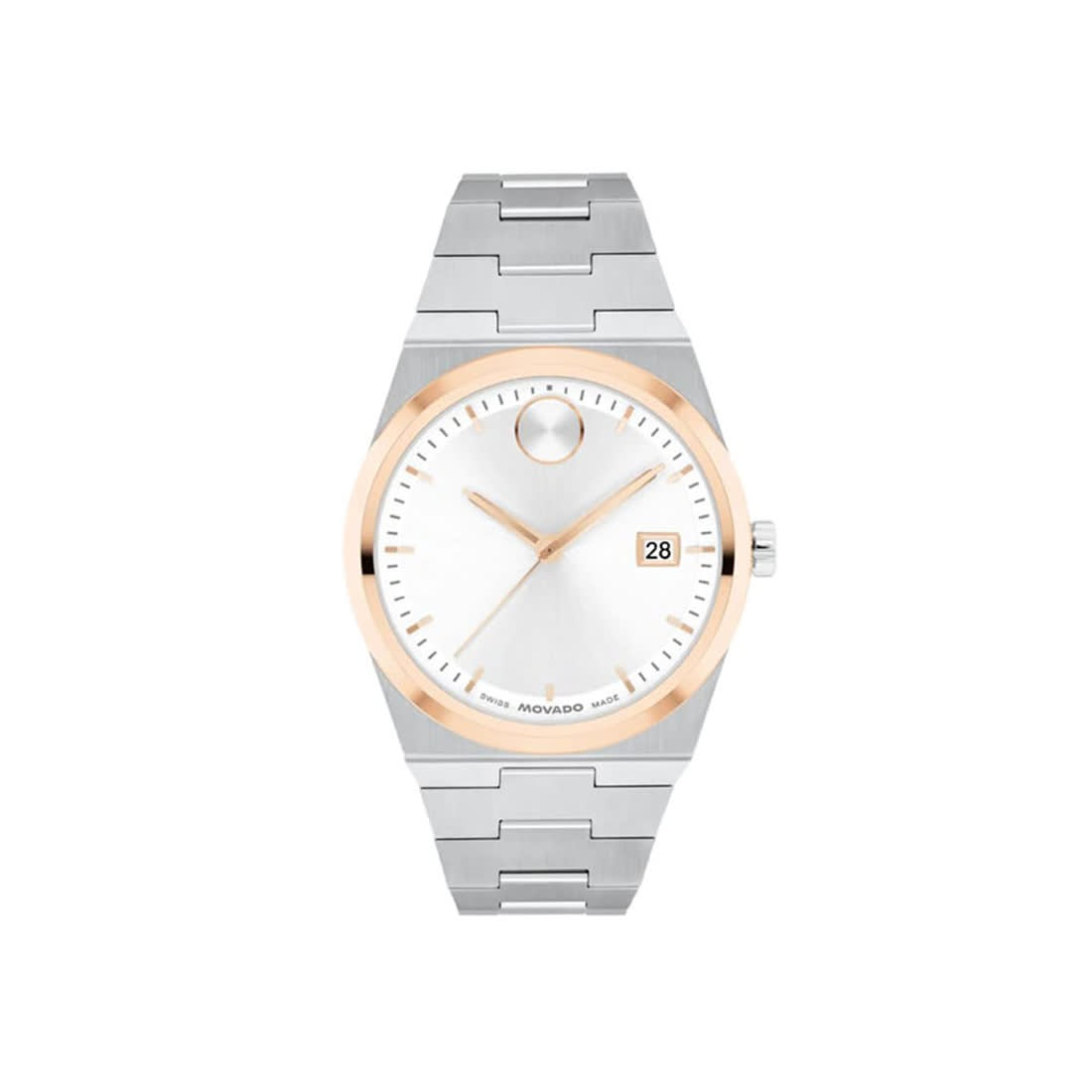 Movado Bold Analog White Dial Unisex Watch 3600972-0