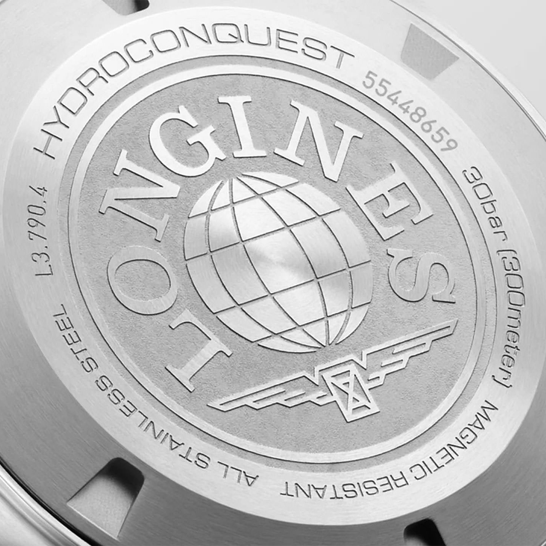 Longines HydroConquest GMT Automatic Blue Dial Watch L3.790.4.96.6-3