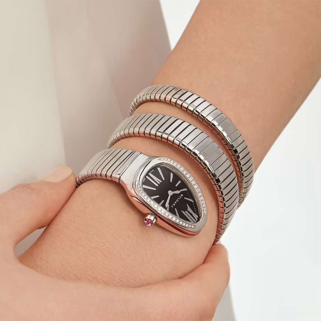 Bvlgari Luxury Serpenti Tubogas Quartz Watche for Women 103433-2