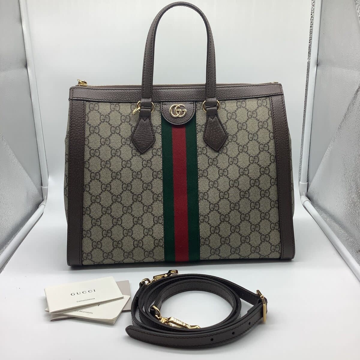 Gucci Ophidia Brown Large Tote Bag-7