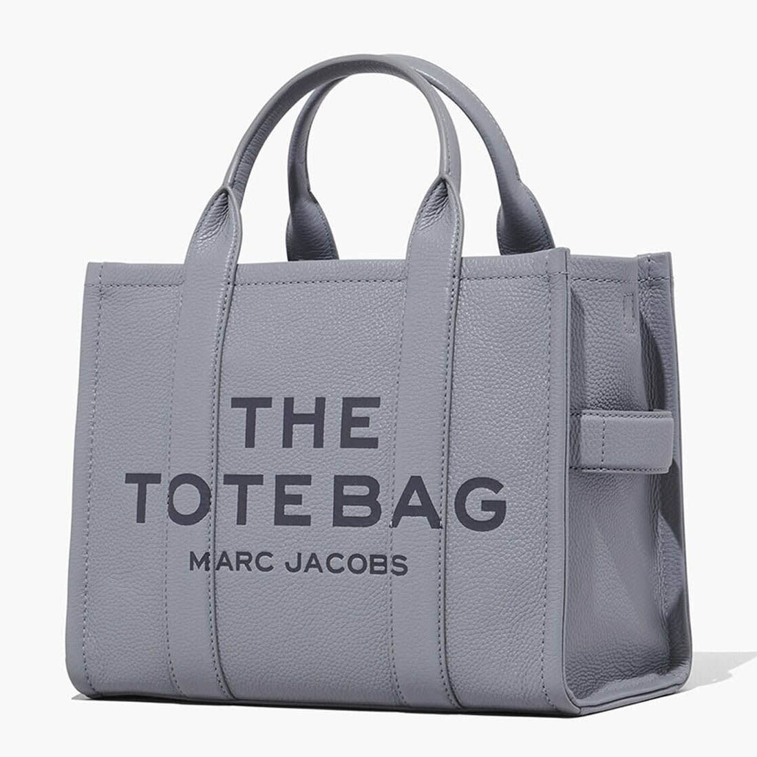 Marc Jacobs Grey Leather Medium Tote Bag-2