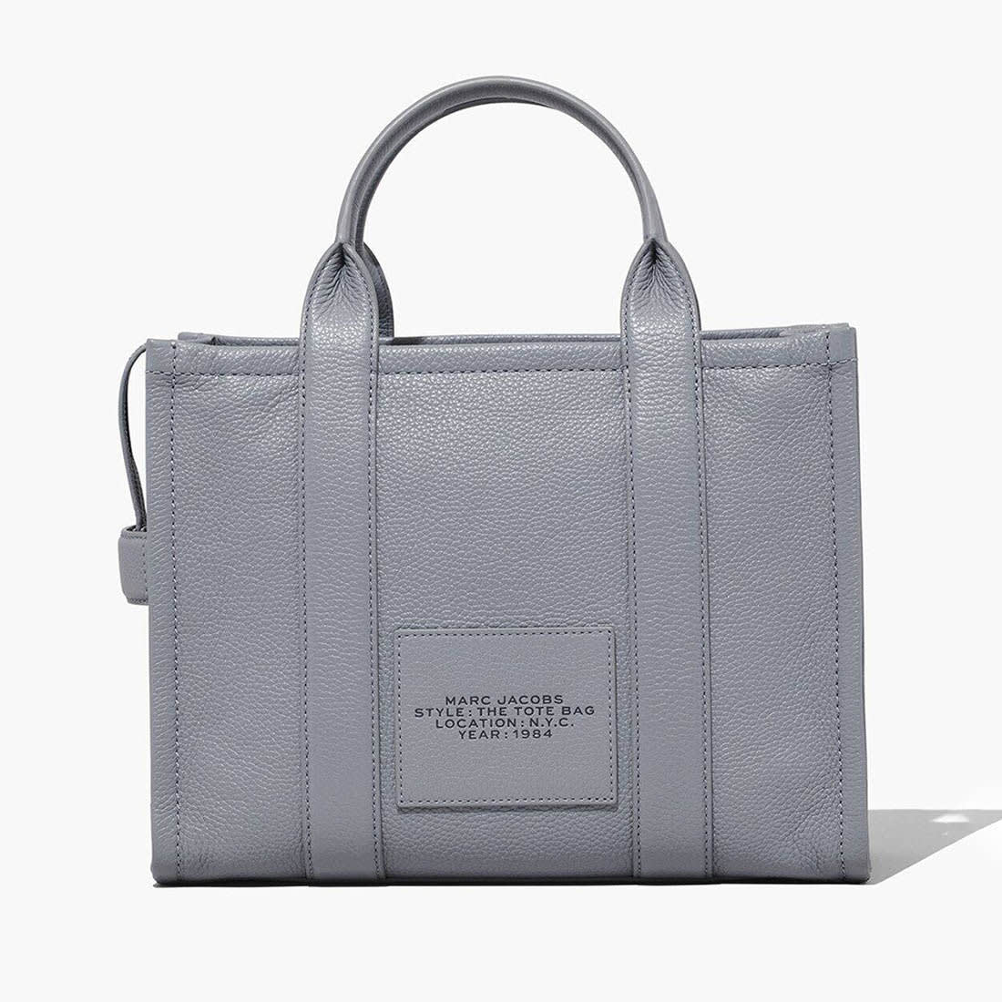 Marc Jacobs Grey Leather Medium Tote Bag-1