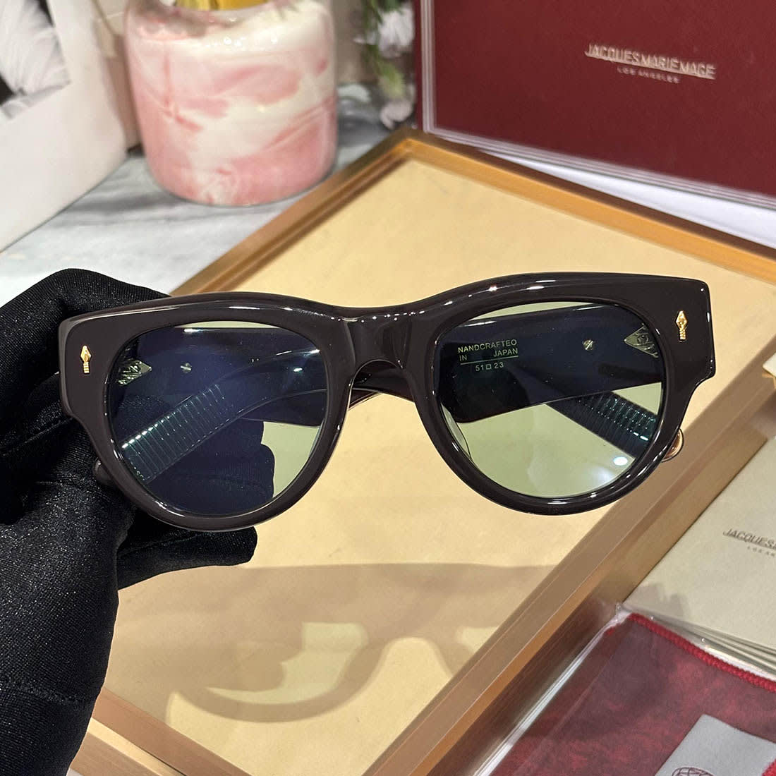 Jacques Marie Mage Last Frontier Rollingsun Brown Sunglasses-2