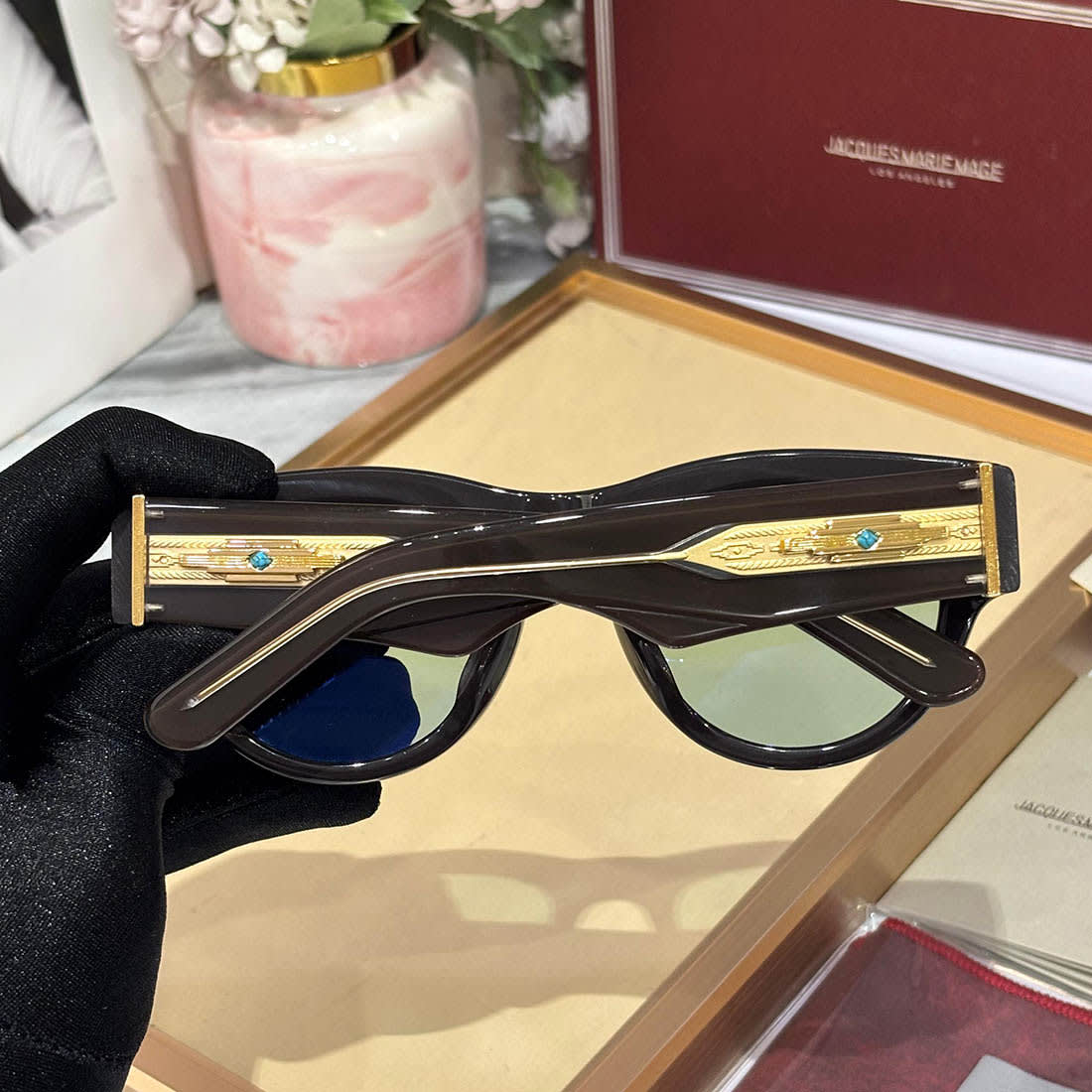 Jacques Marie Mage Last Frontier Rollingsun Brown Sunglasses-3