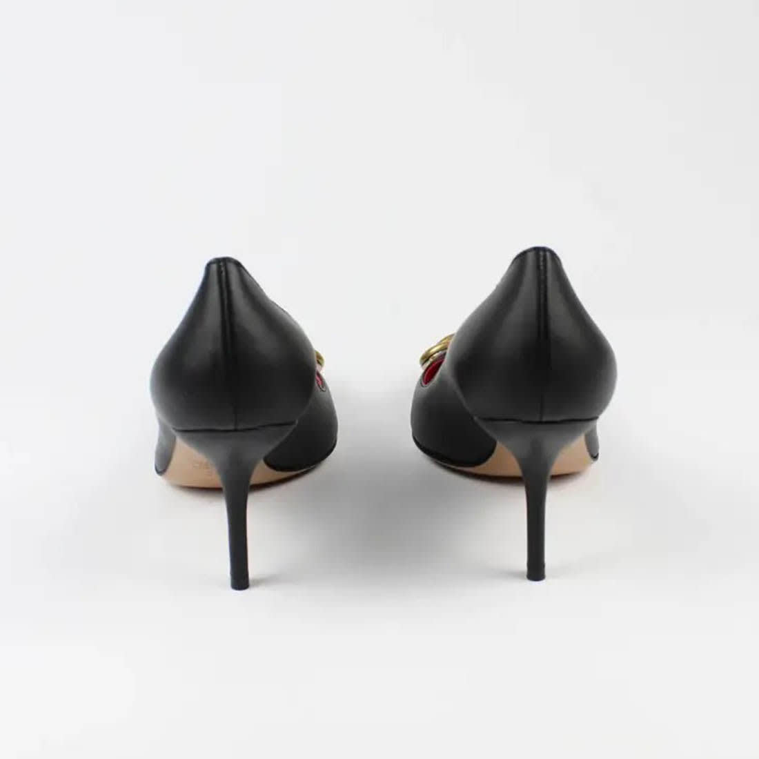 Valentino Garavani Black VLogo Pumps-2