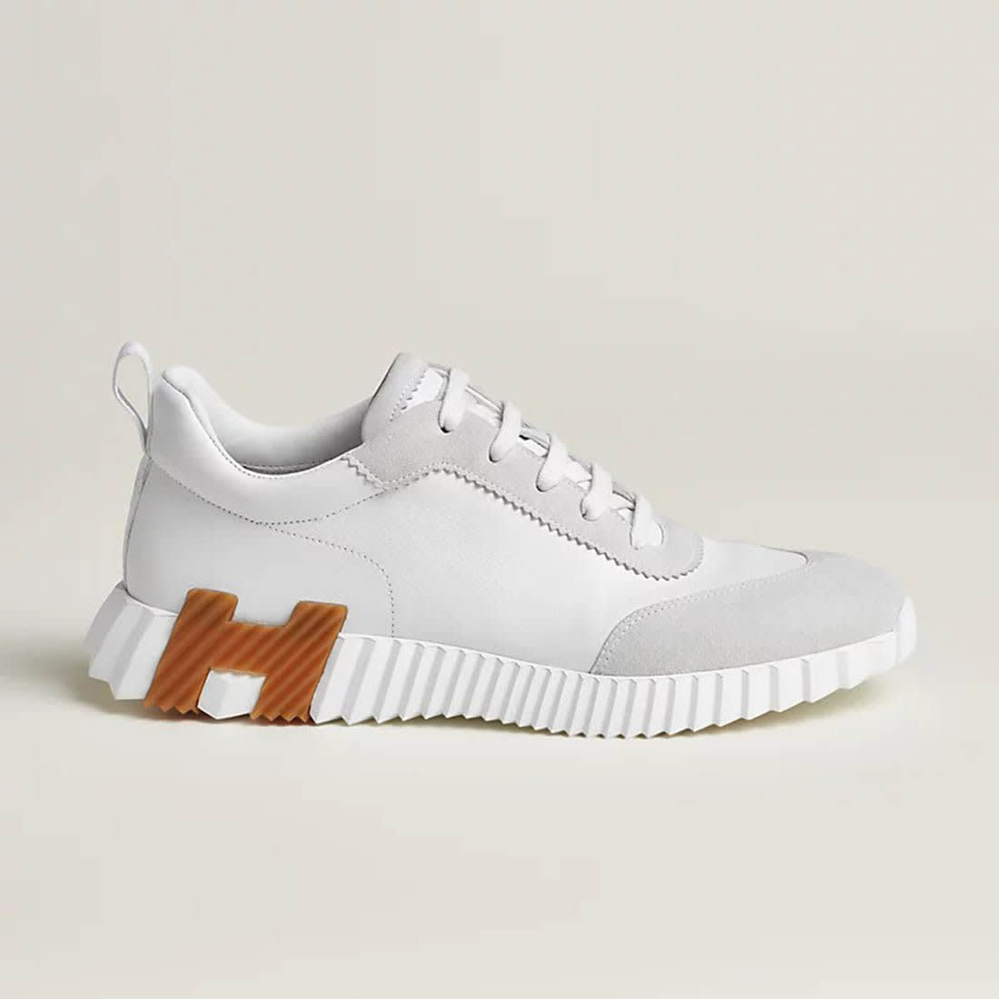 Hermes White Bouncing Premium Sneaker-0
