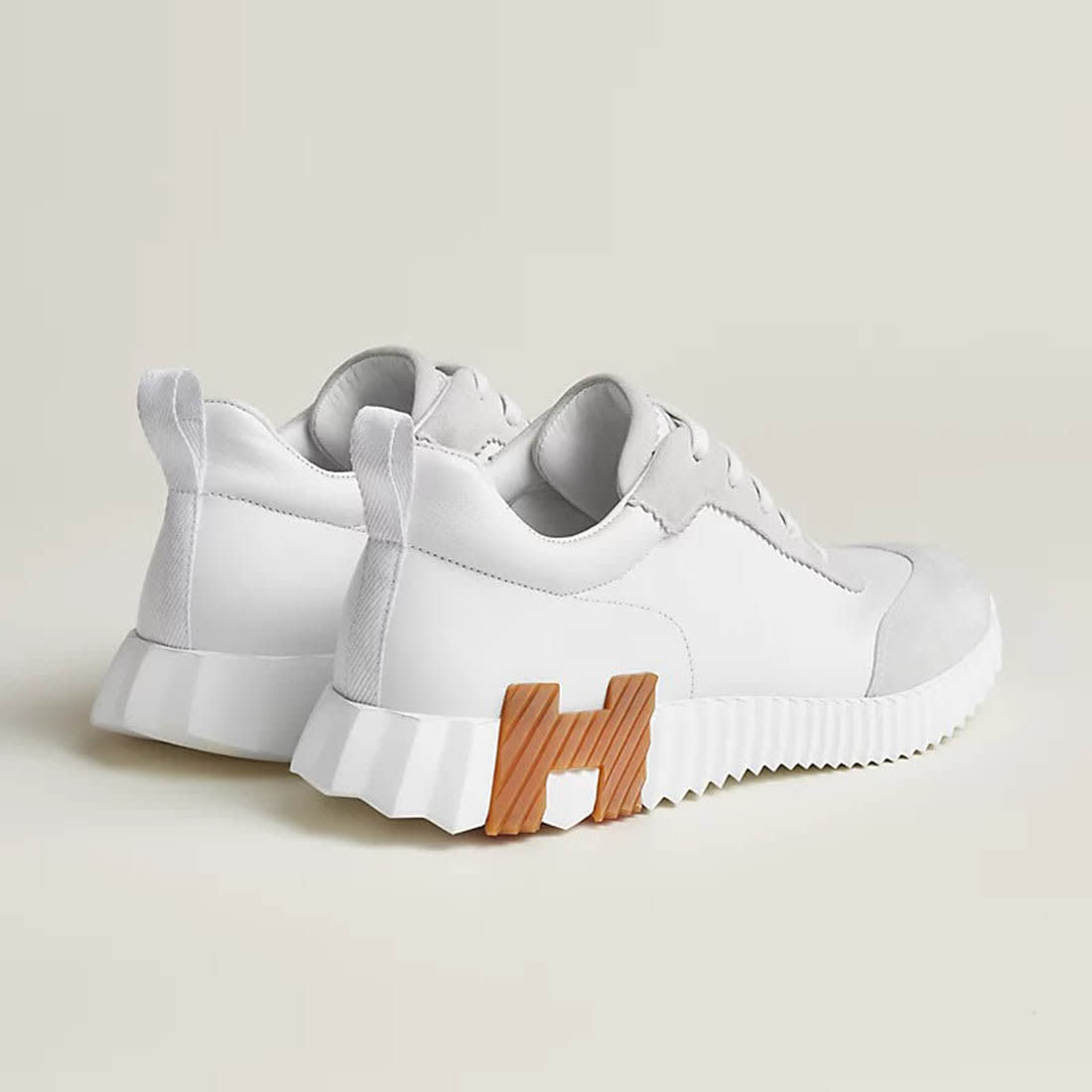 Hermes White Bouncing Premium Sneaker-2