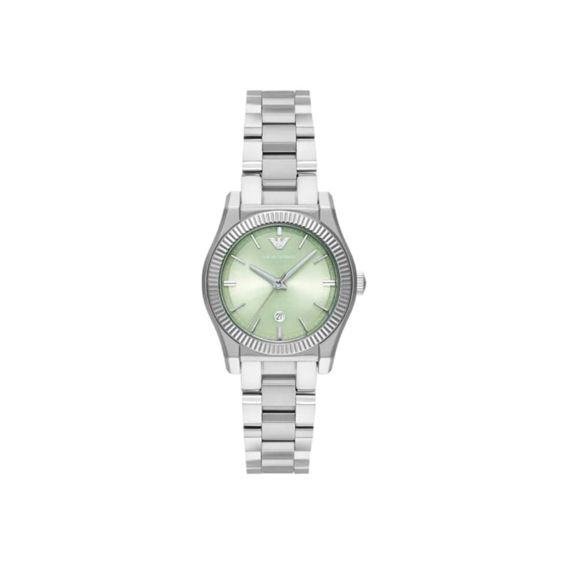Women Quartz Green Dial Analog Stainless Steel Watch AR11656-0