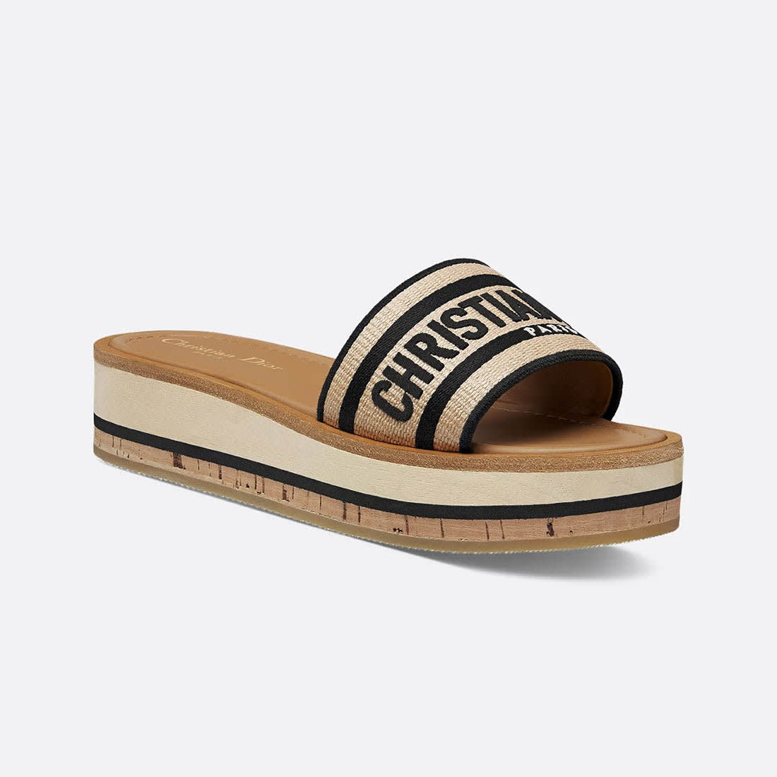 Christian Dior Dway Brown Platform Slide-1