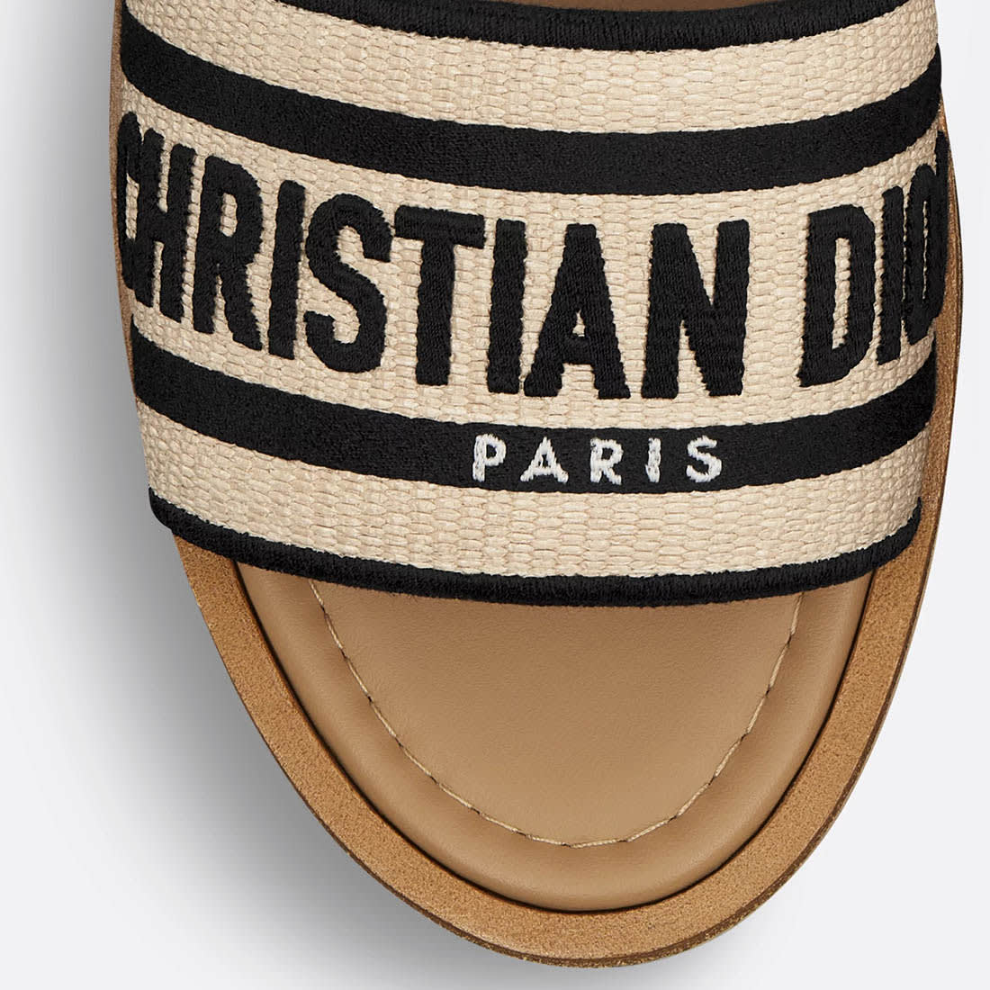 Christian Dior Dway Brown Platform Slide-3
