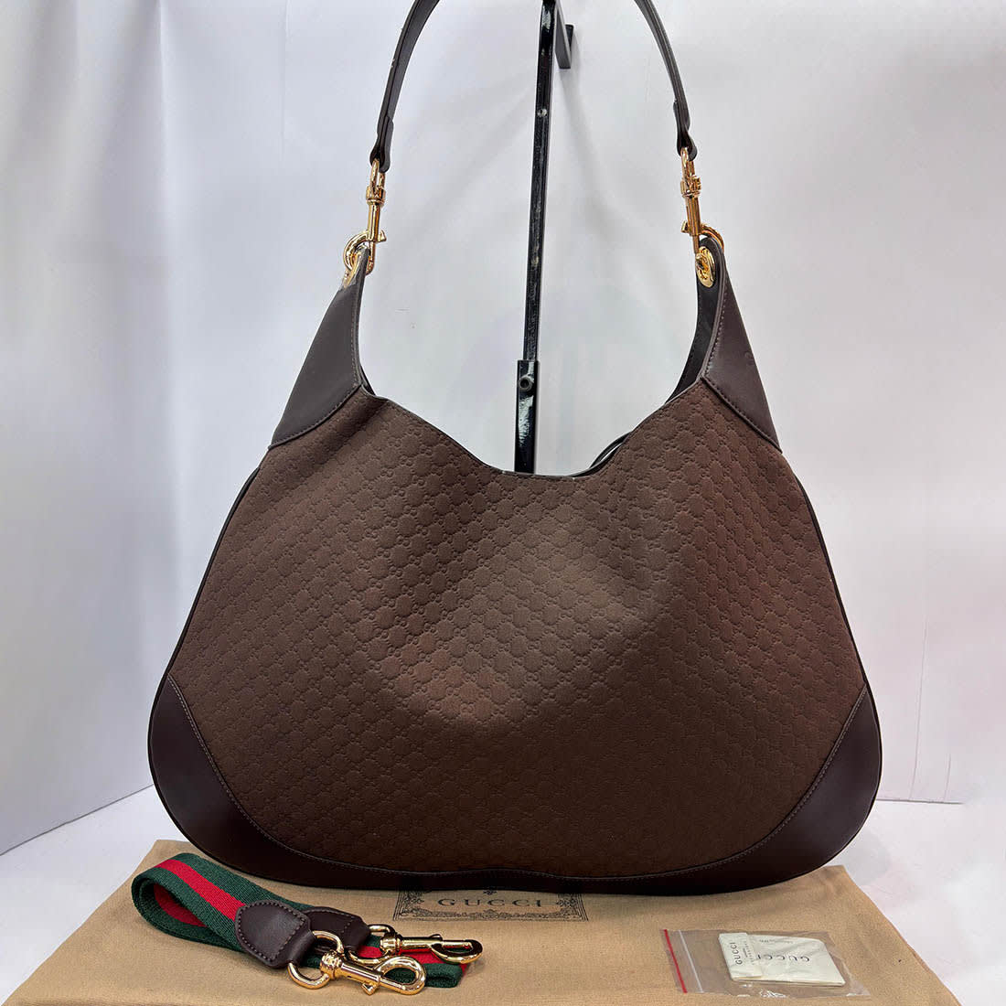 Gucci Hobo Dark Brown Shoulder Bag-1