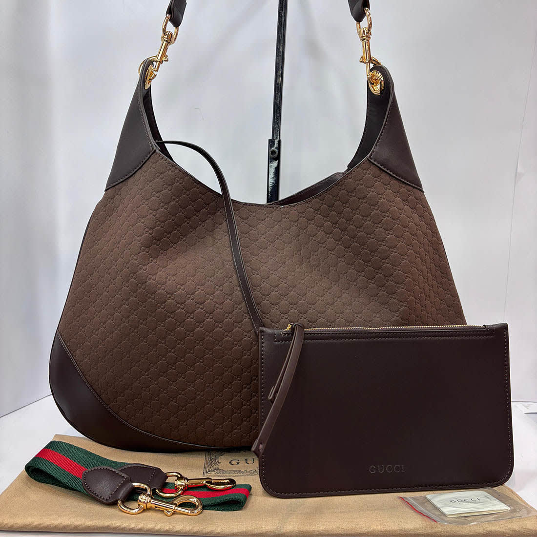 Gucci Hobo Dark Brown Shoulder Bag-0