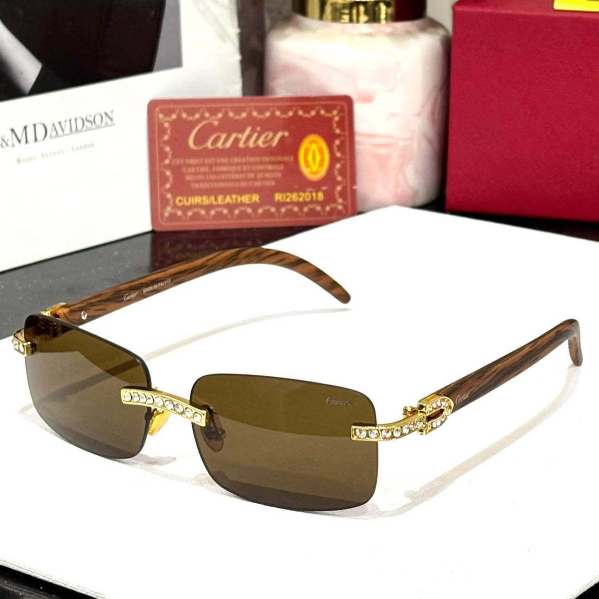 Cartier Brown Premium Sunglasses-0