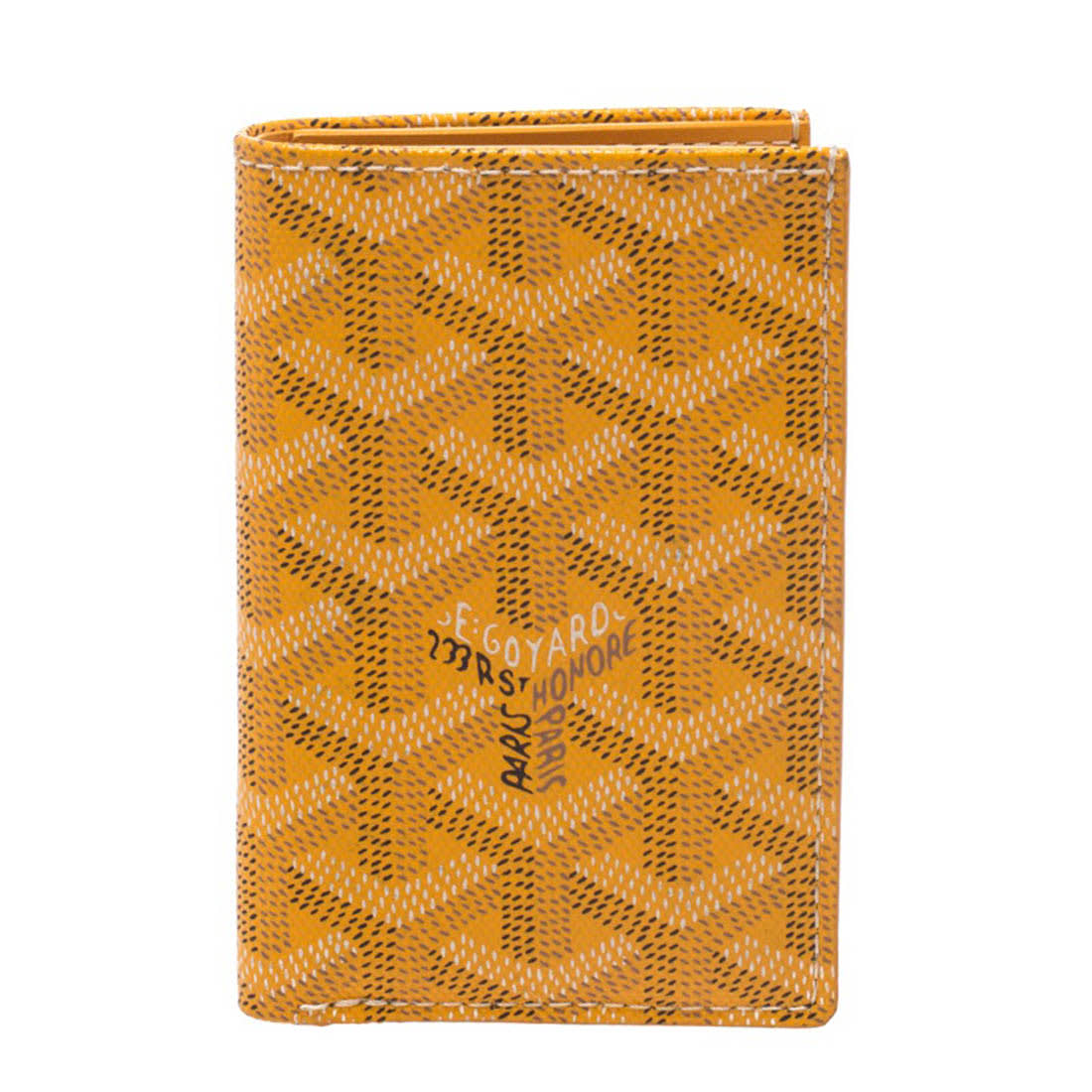 Goyard Saint-Pierre Yellow Pocket Organiser Wallet-4
