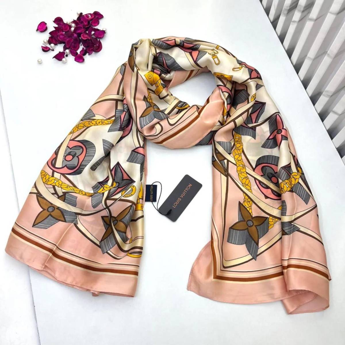 Louis Vuitton Premium Quality Beige Silk Stole-0