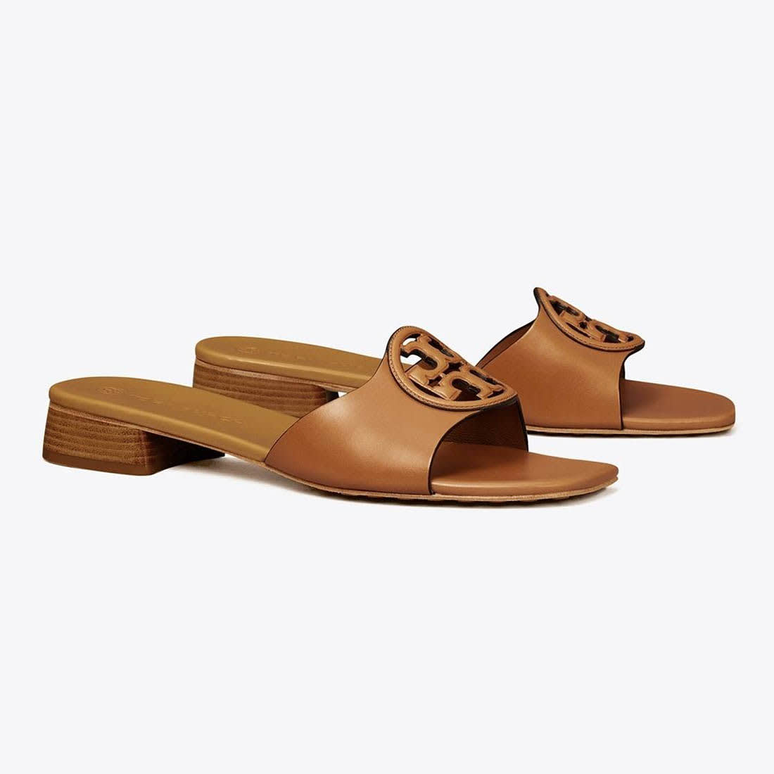 Tory Burch Bombé Miller Brown Slide Sandals-1
