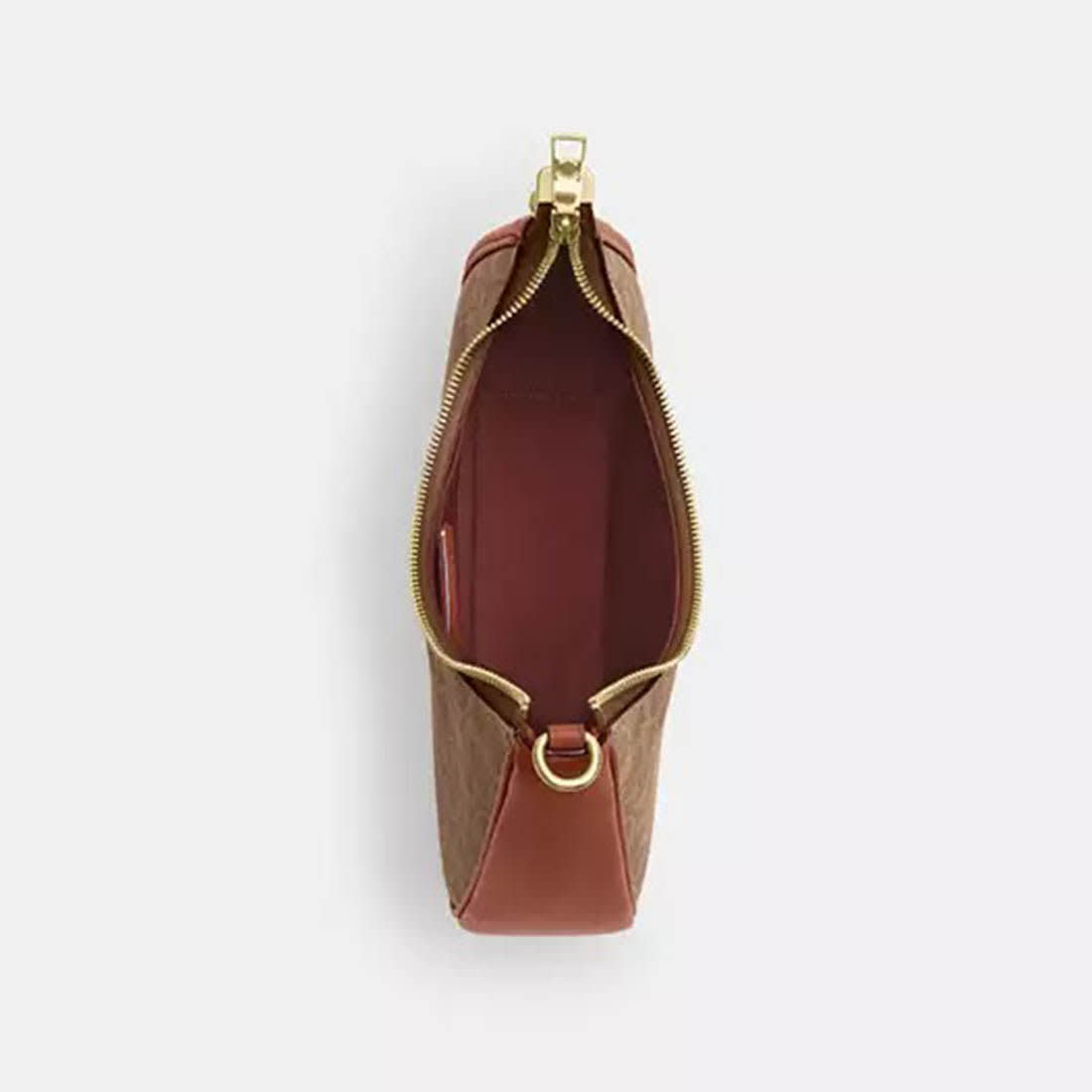 Coach Teri Twisted Brown Shoulder Bag-2