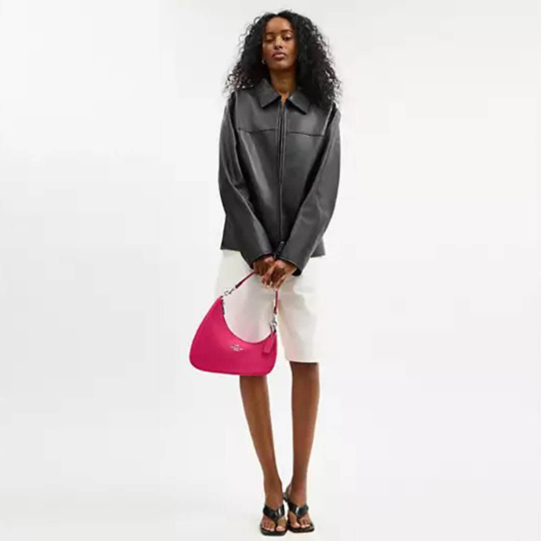 Coach Teri Twisted Pink Shoulder Bag-3