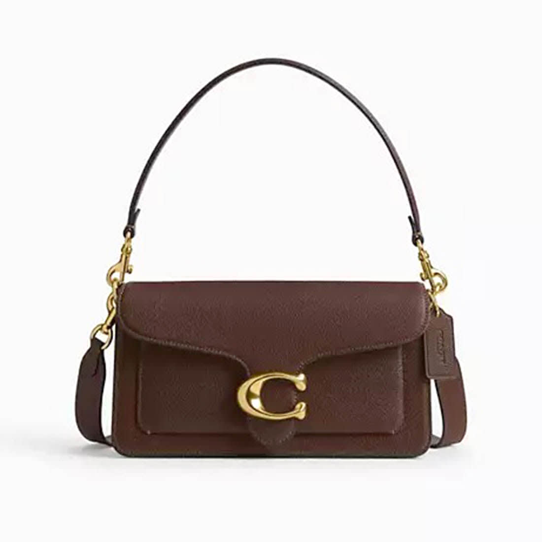Coach Georgie Shoulder Bag In Blocked Wine Signature Canvas-0