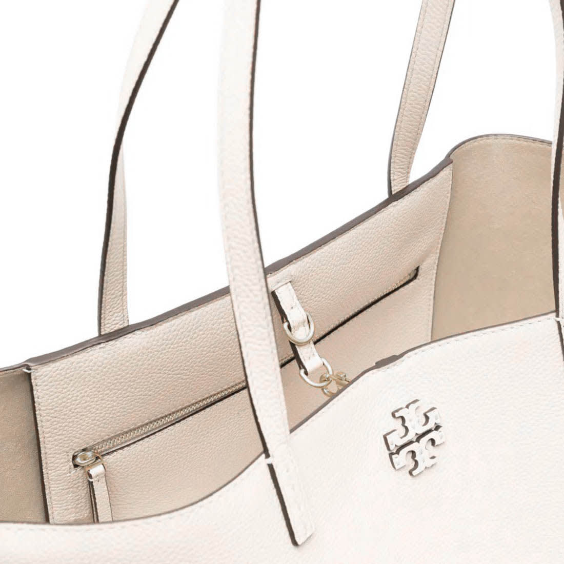 Tory Burch Mc Graw White Shoulder Bag-4