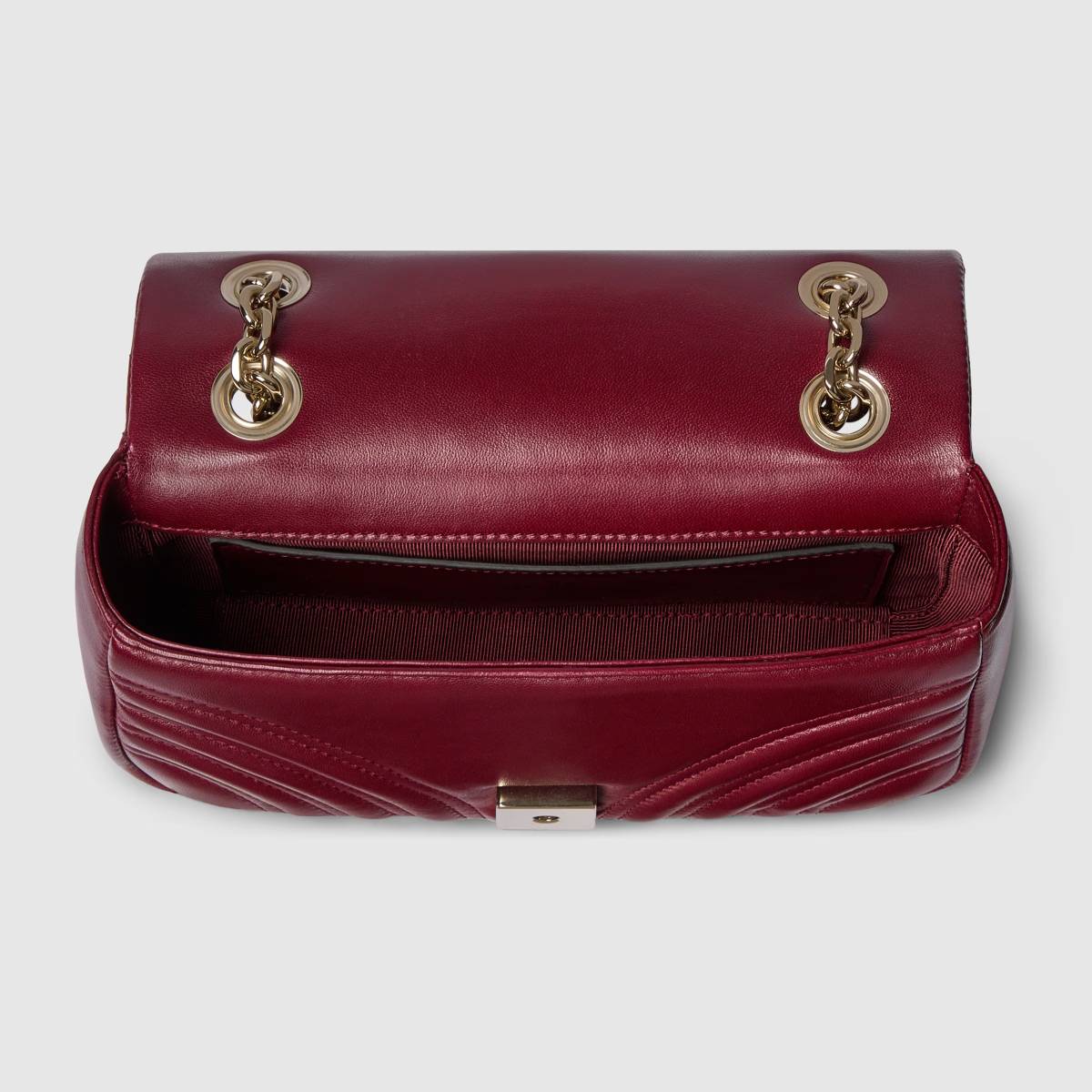 Gucci Wine Leather Crossbody Bag-2