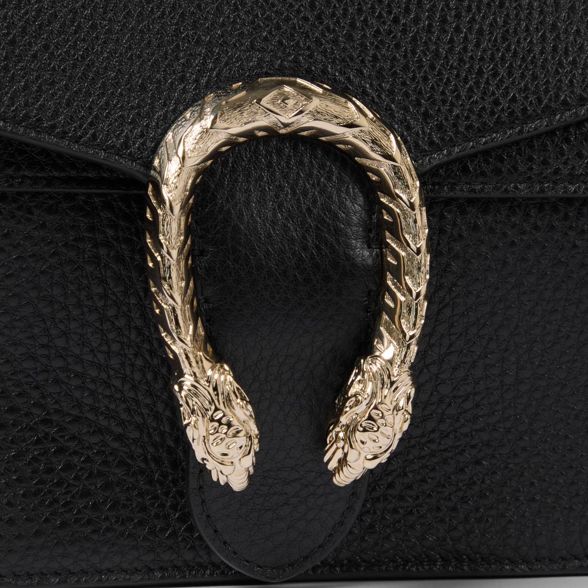 Gucci Crystal Dragon Black Leather Crossbody Bag-5