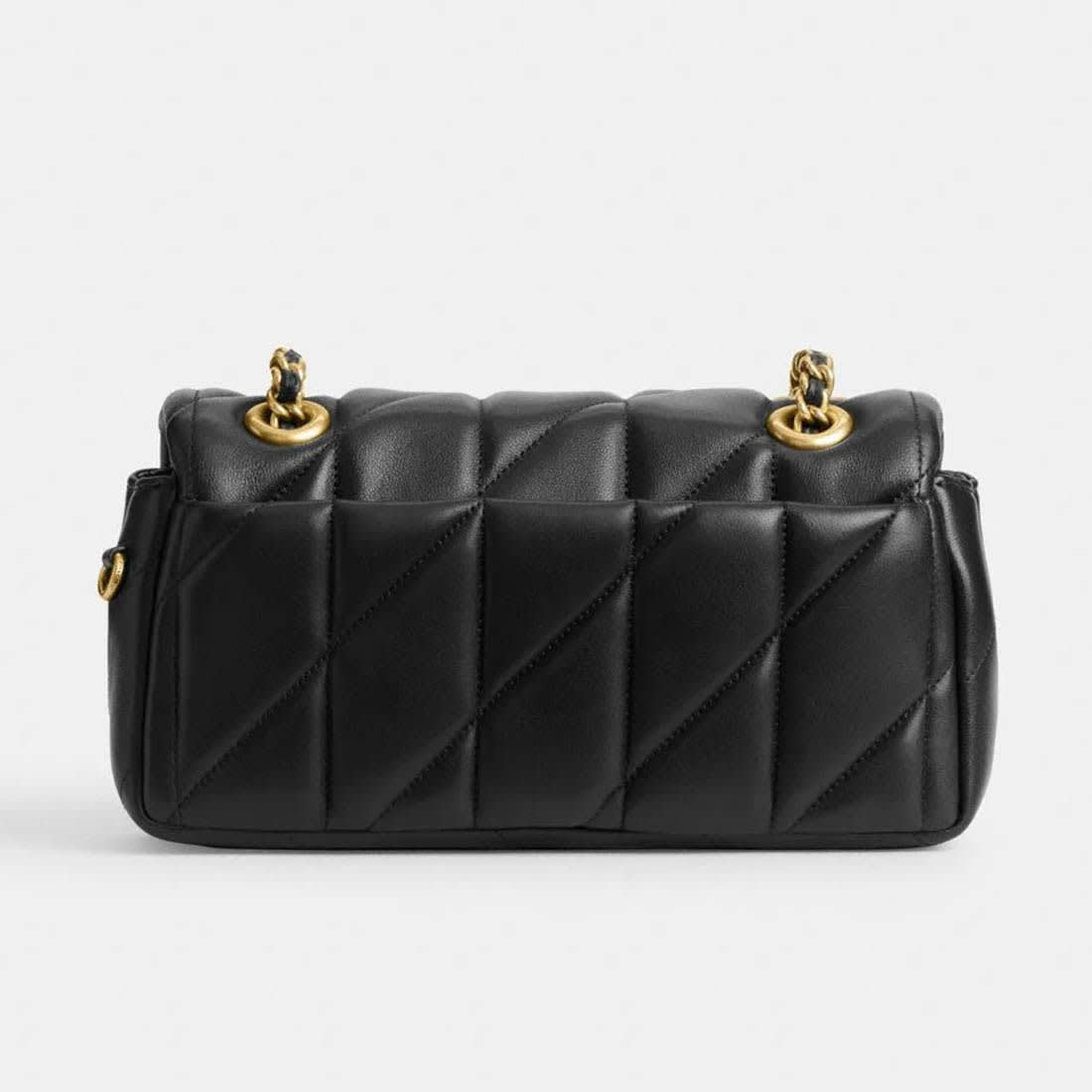 Coach Tabby 26 With Pillow Quilting Black Shoulder Bag-2