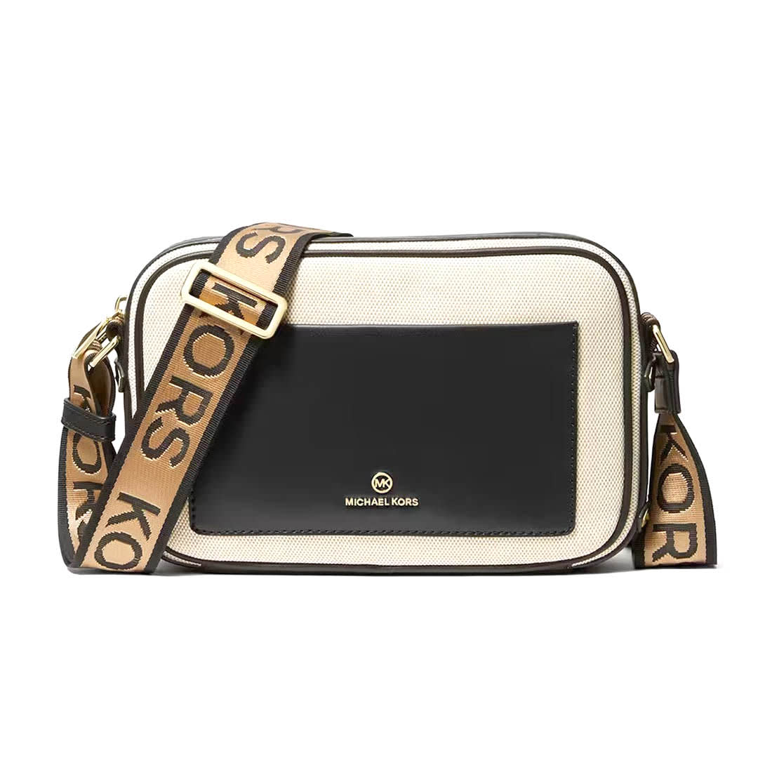 Michael Kors Maeve White & Black Crossbody Sling Bag-0