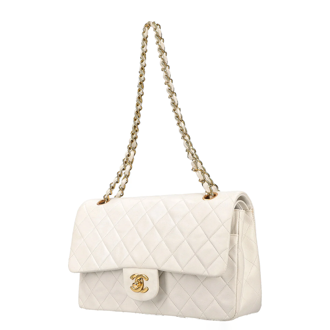 Chanel Jumbo Classic White Flap Bag-1