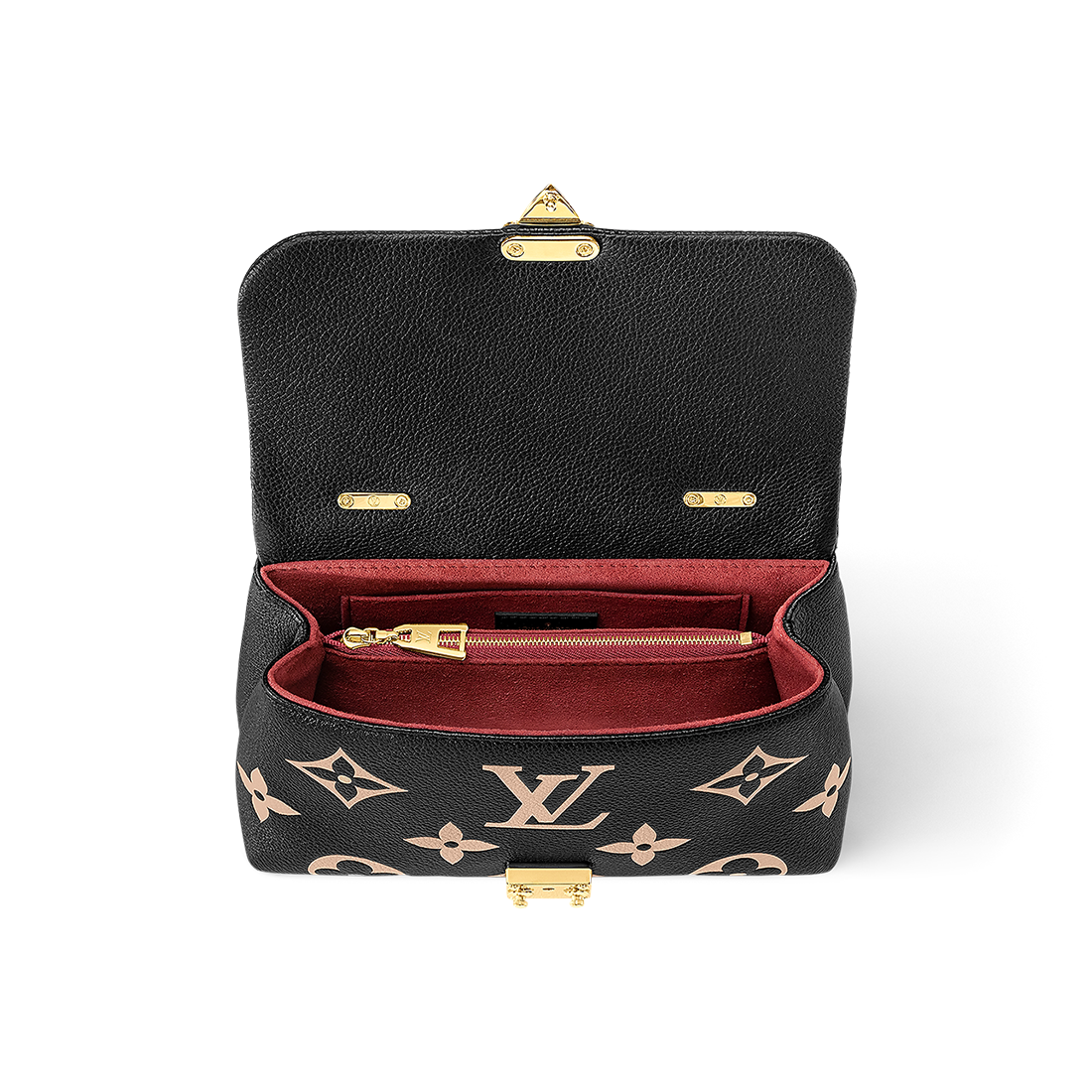 Louis Vuitton Madeleine Black & Cream Crossbody Bag-3