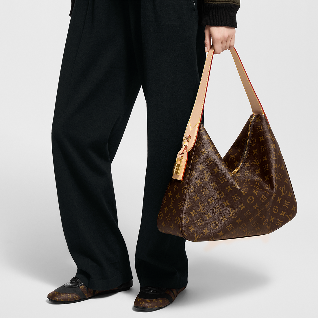 Louis Vuitton Slouchy Brown Tote Bag-4