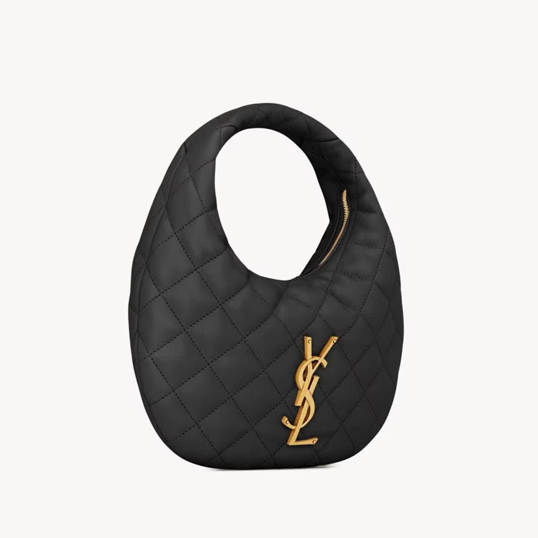 YSL Icarino Black Hobo Bag-2